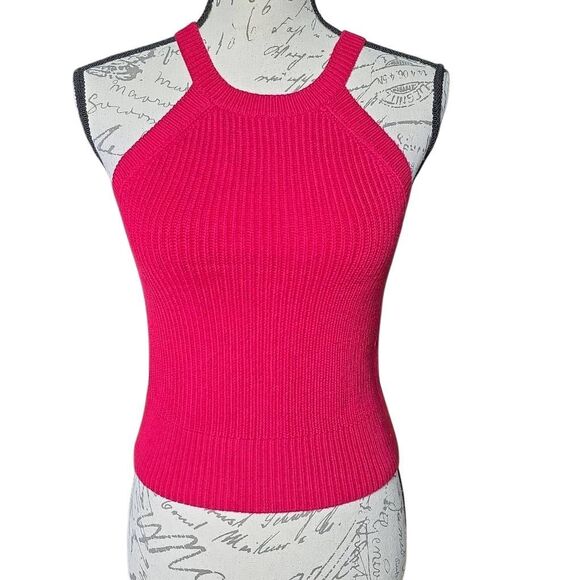 Express Women's Size Large Red Sweater Knit Skim Tank - Picture 3 of 6